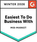 G2 · Easiest To Do Business With · Mid-Market