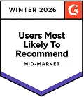 G2 · Users Most Likely To Recommend